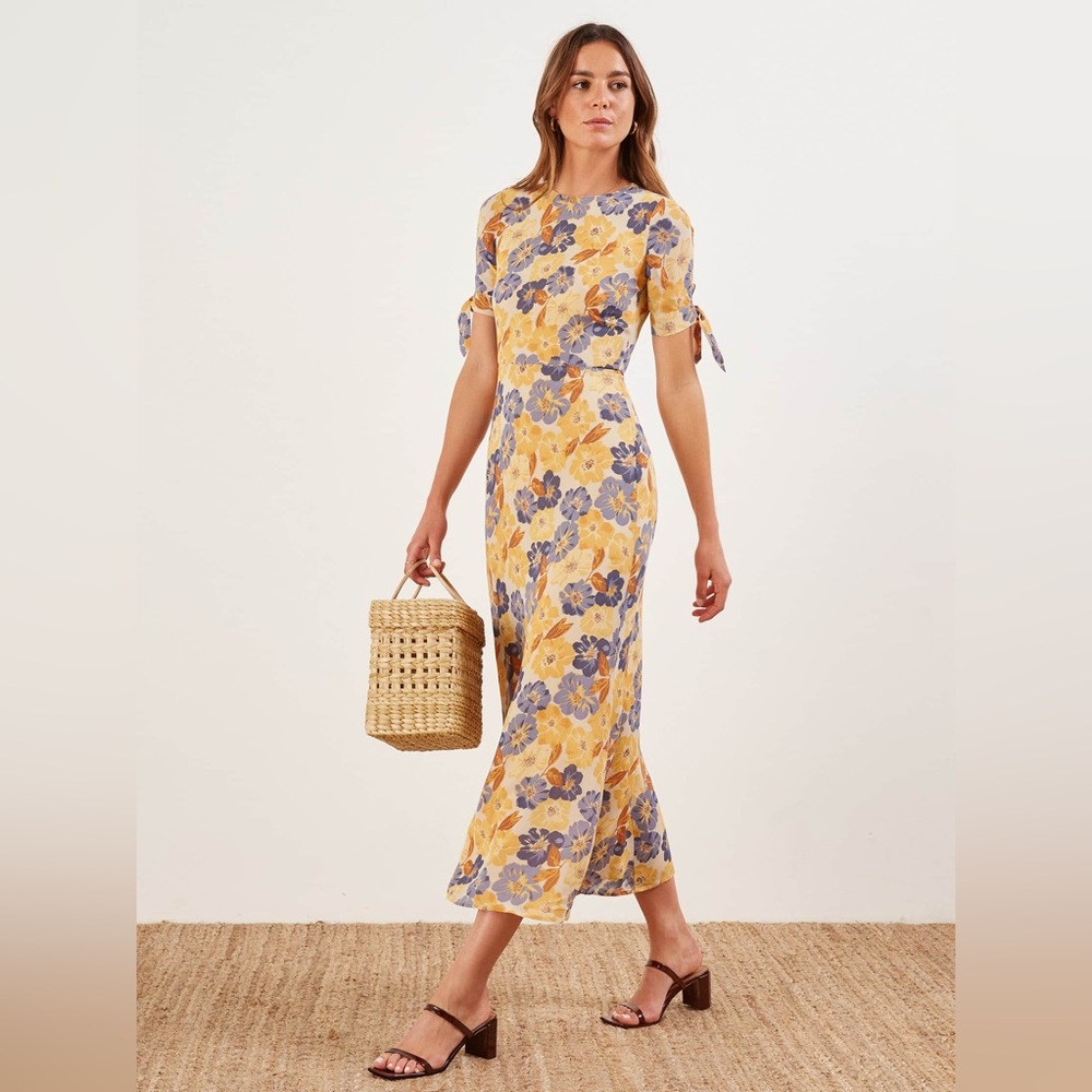 Reformation Amsterdam Dress in Terrazzo